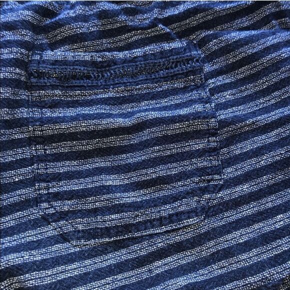 Jolt Women's Navy Blue Striped Shorts - Picture 6 of 7